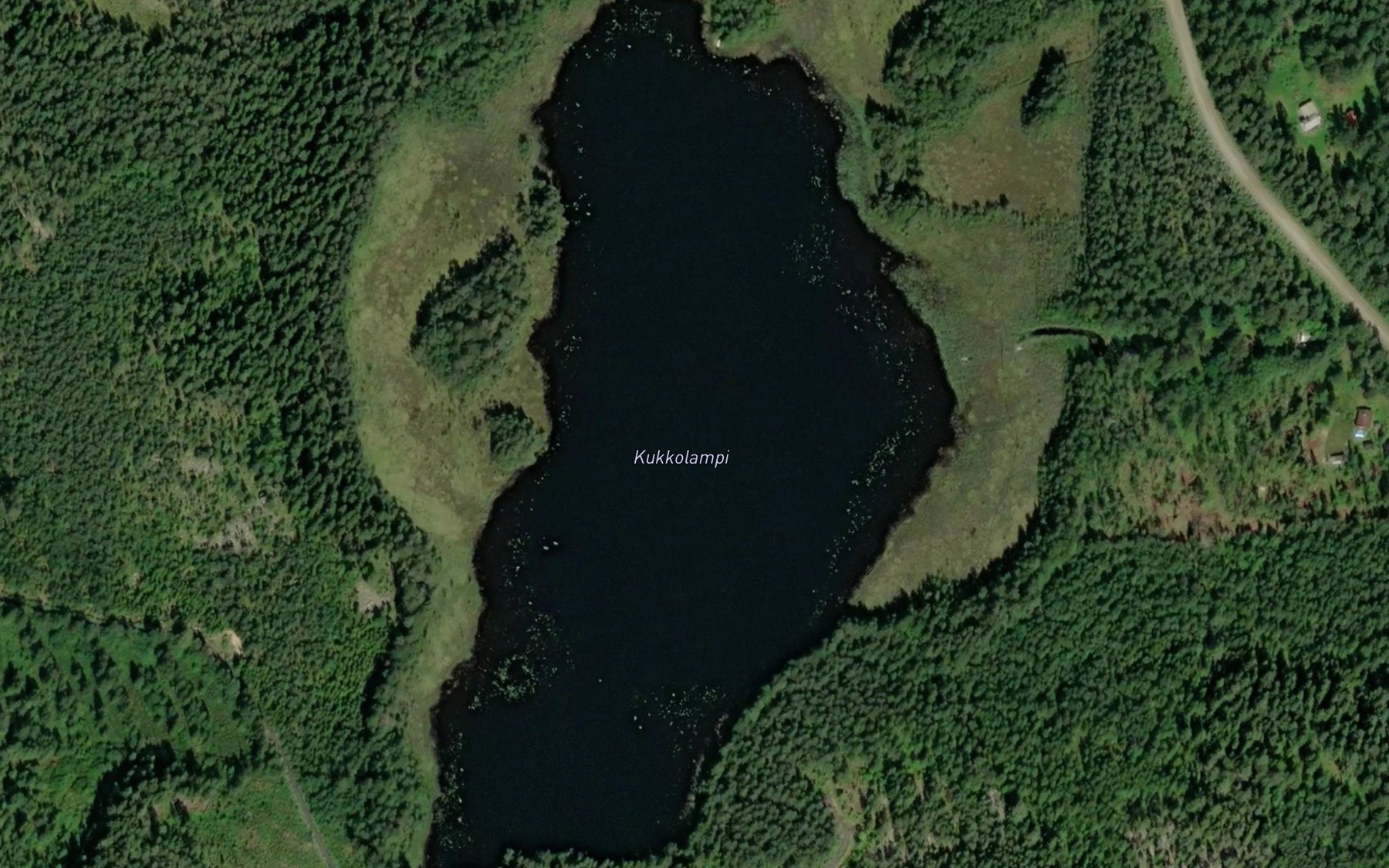 Satellite map of the Kukkolampi