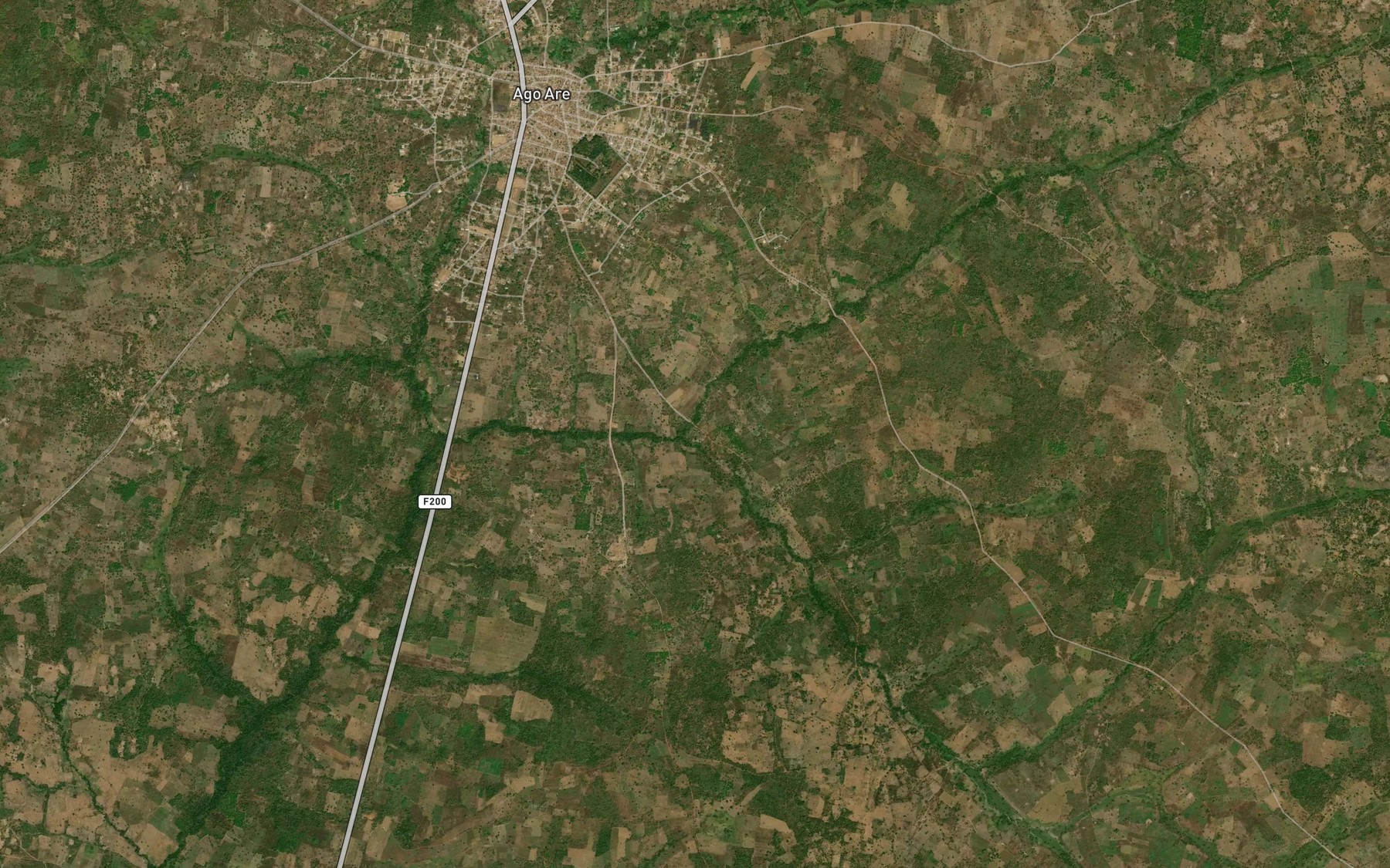 Satellite map of the River Abisa