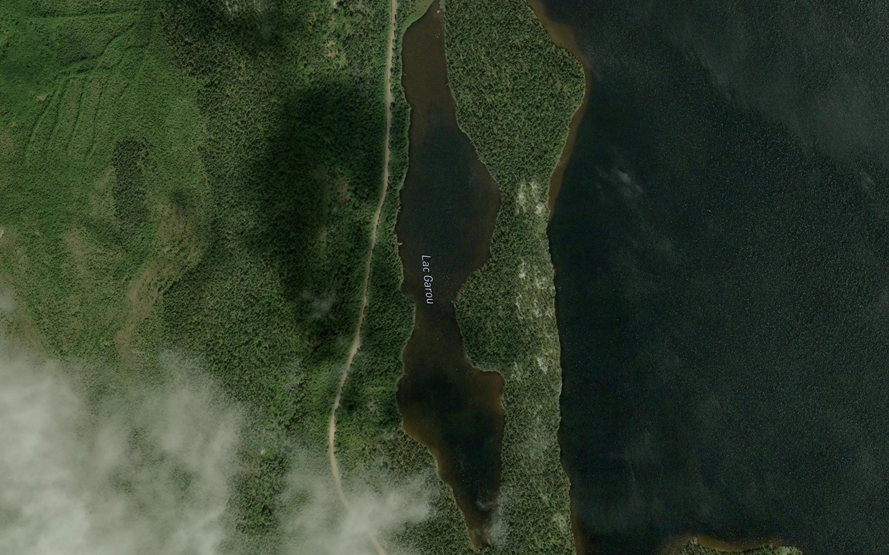Satellite map of the Lac Garou
