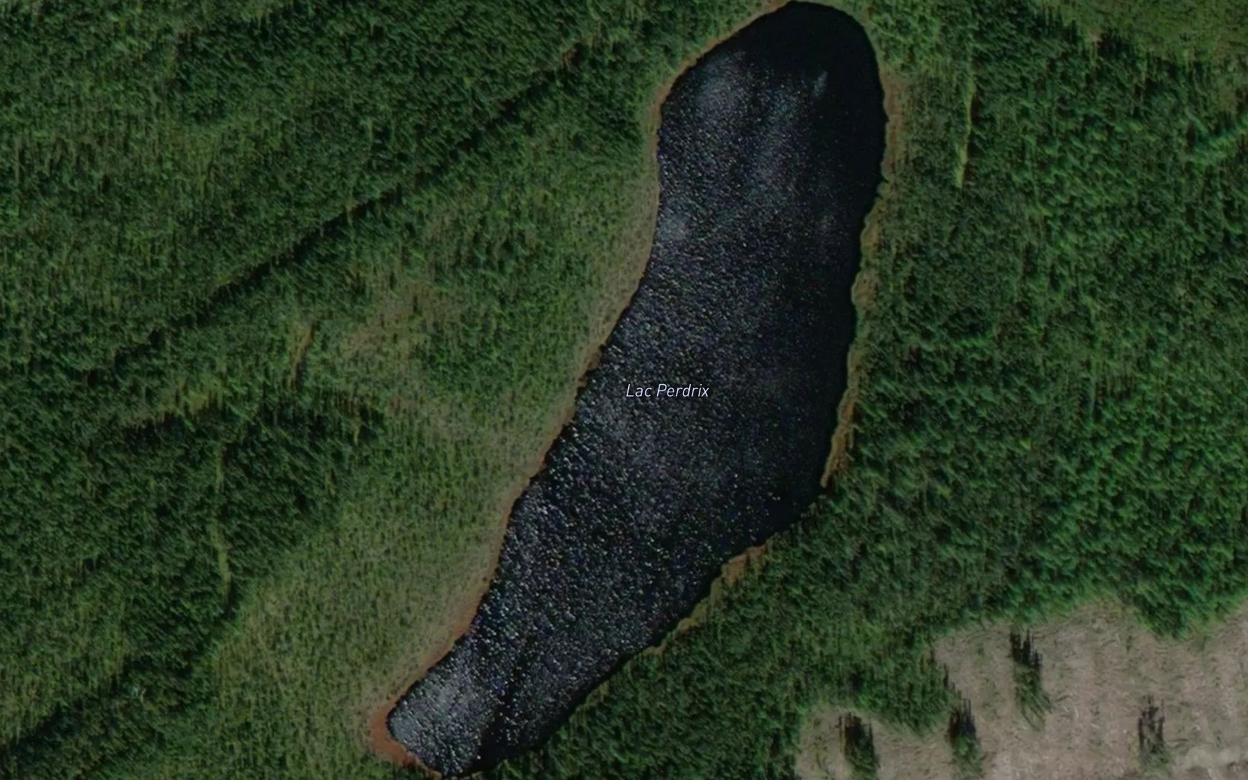 Satellite map of the Lac Perdrix
