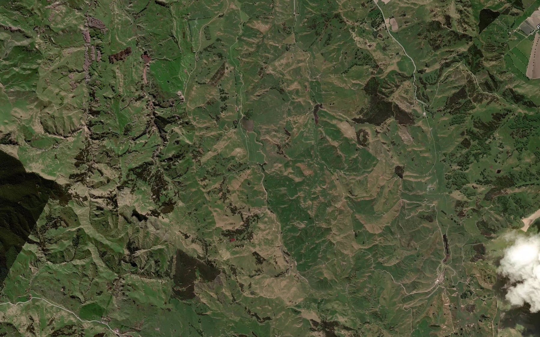 Satellite map of the Mangamahaki Stream