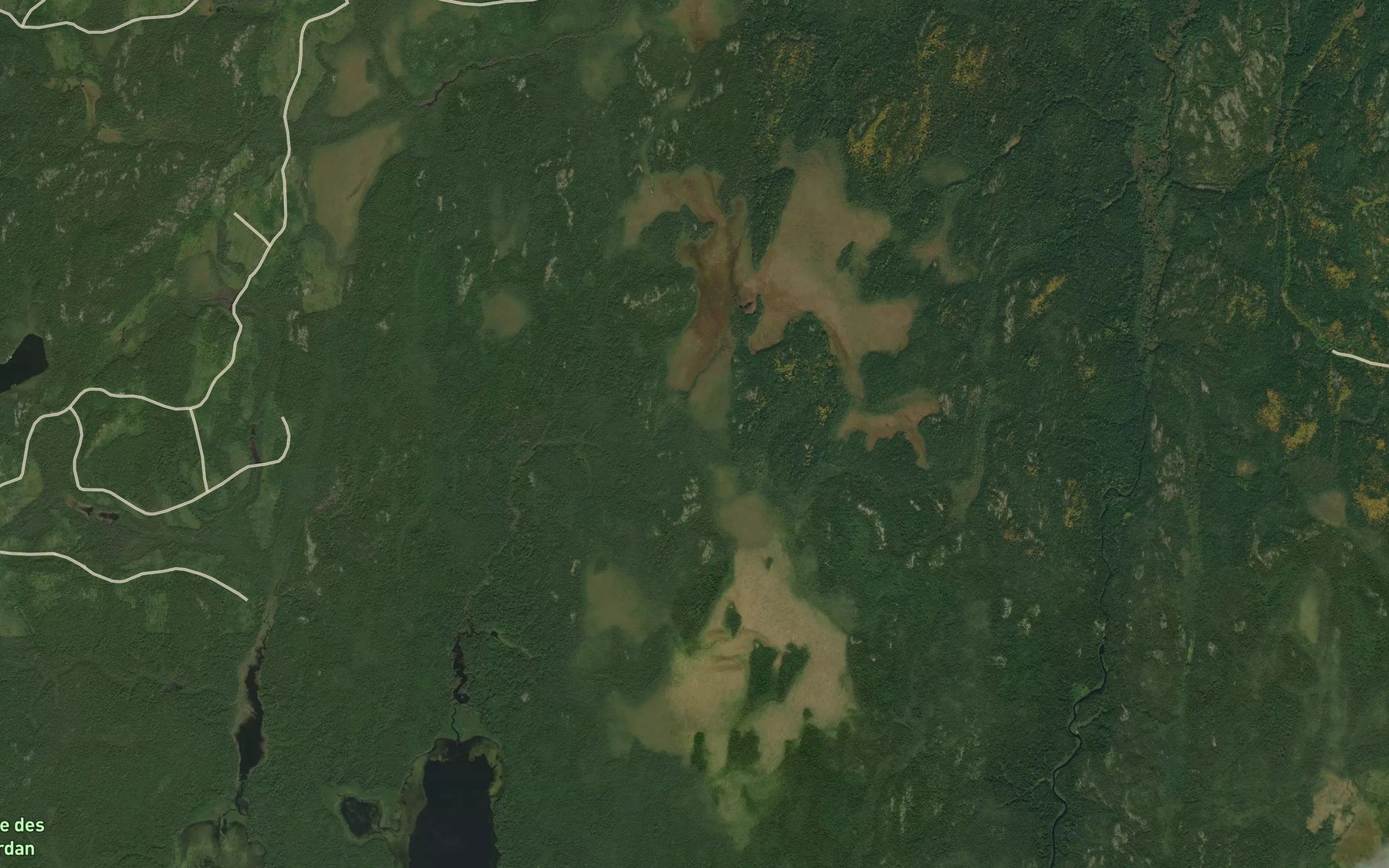 Satellite map of the La Grande Natche