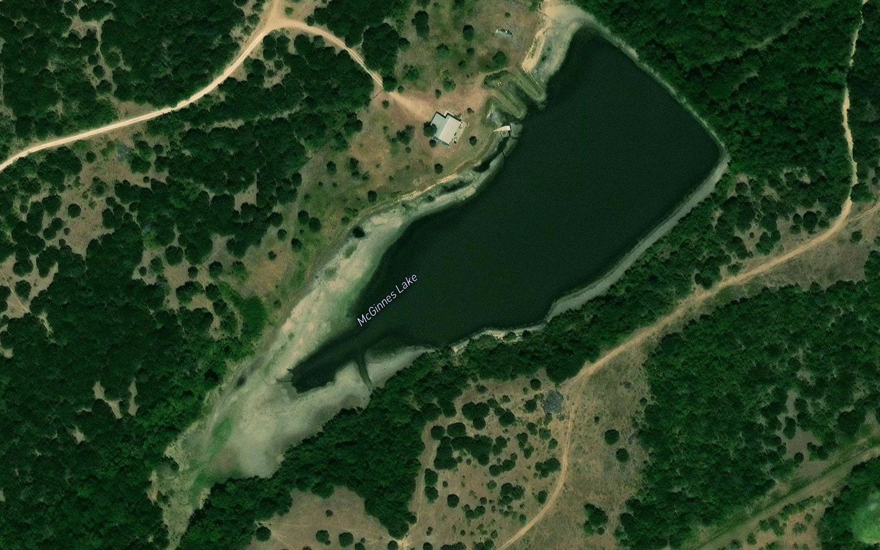 Satellite map of the McGinnes Lake