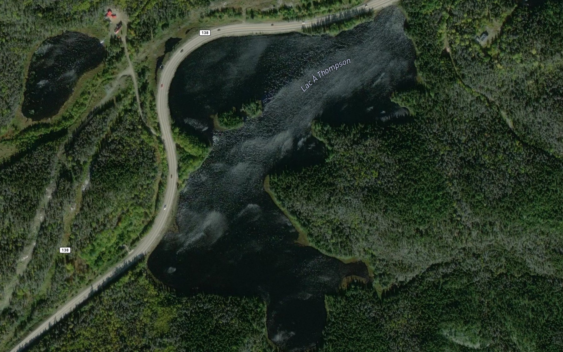 Satellite map of the Lac de l'Etape