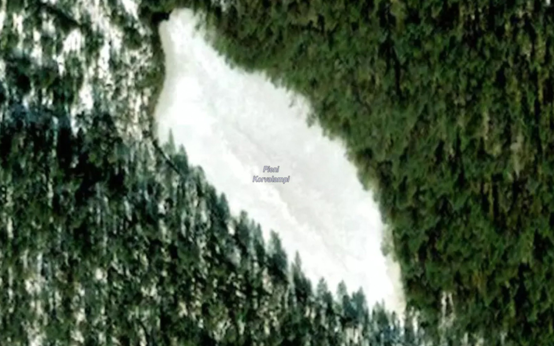 Satellite map of the Pieni Korvalampi