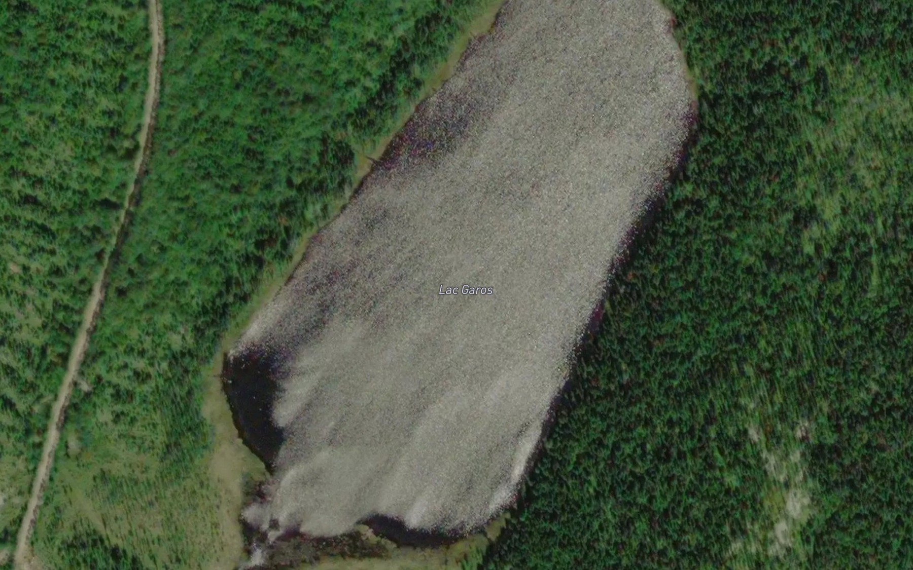 Satellite map of the Lac Garos