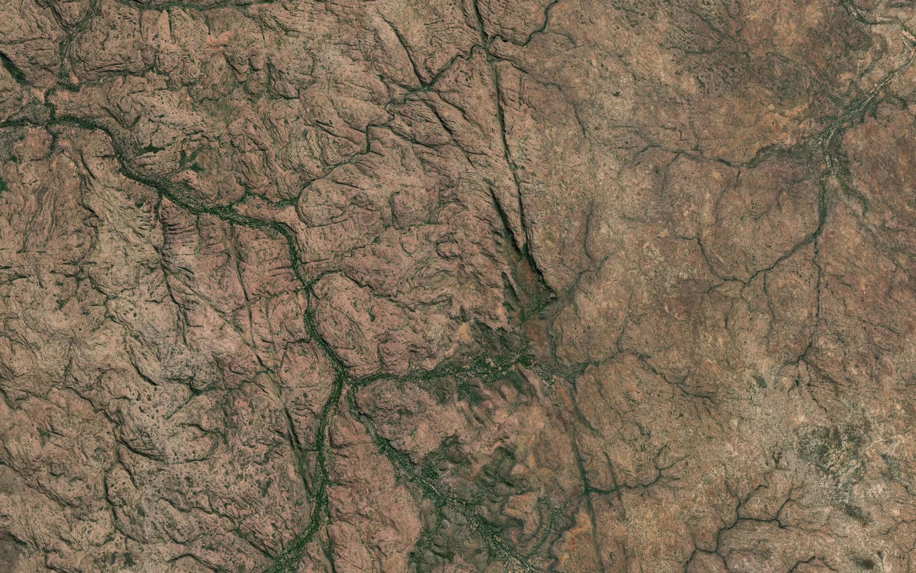 Satellite map of the Lancewood Creek