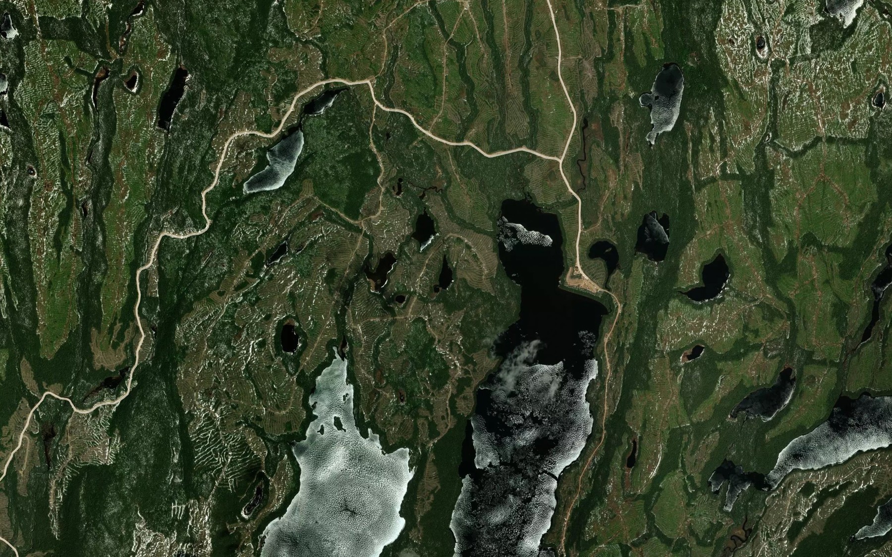 Satellite map of the Lac Elias