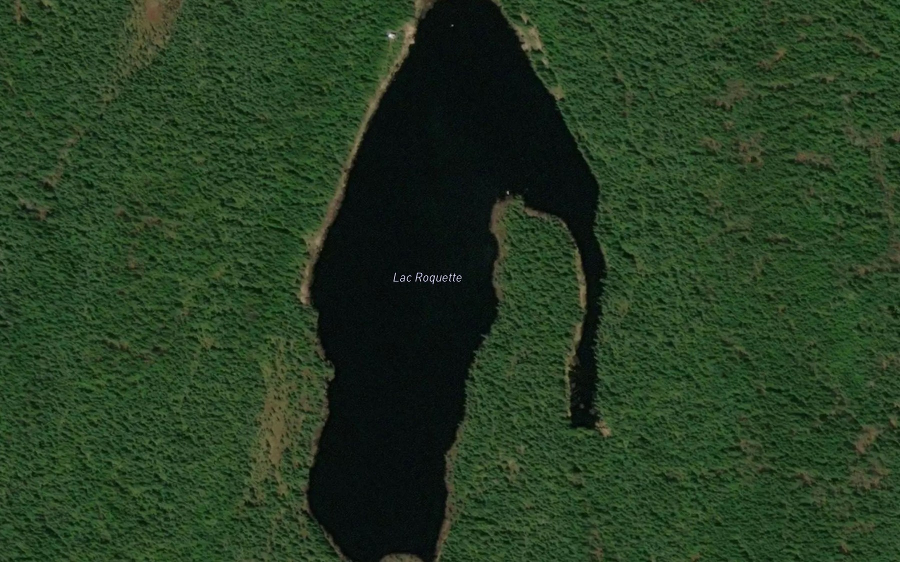 Satellite map of the Lac Roquette