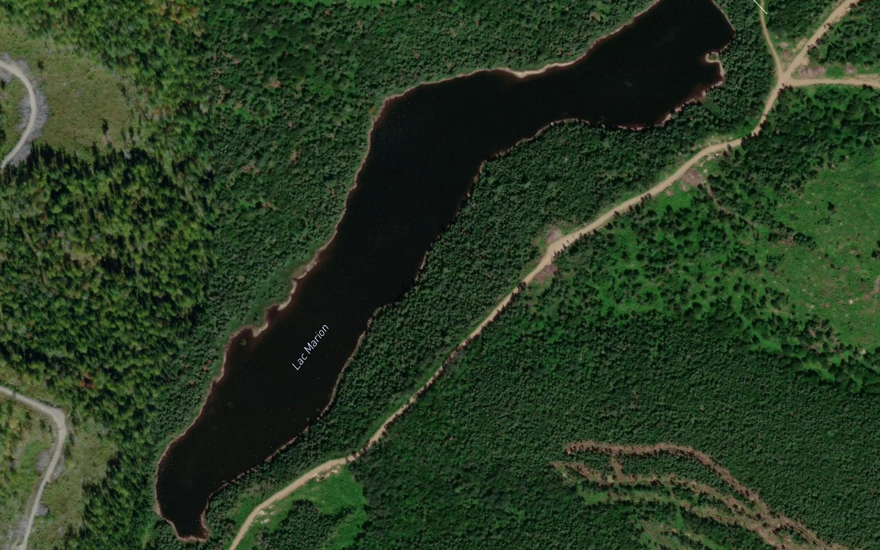 Satellite map of the Lac Marion