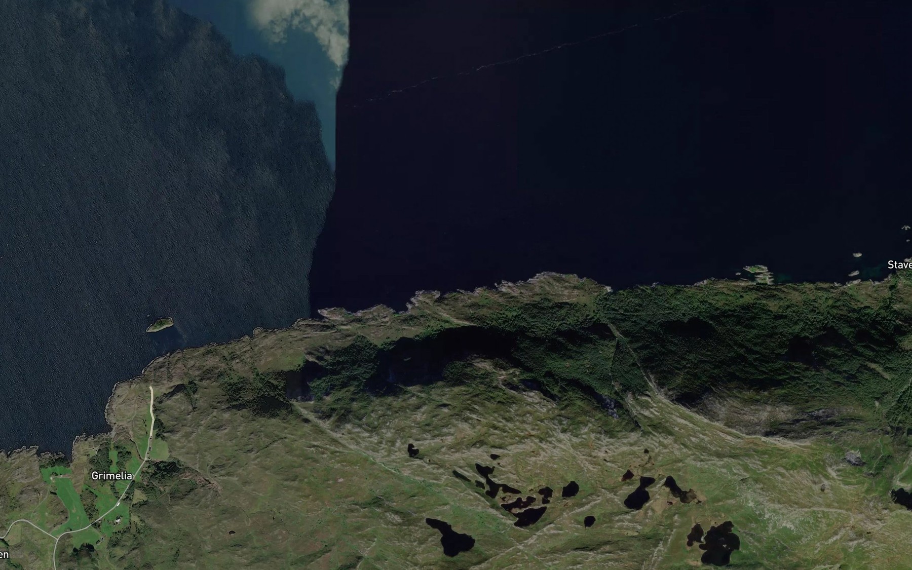 Satellite map of the Brokelivika