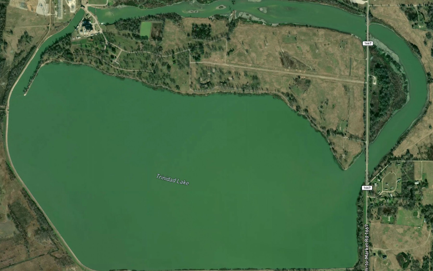 Satellite map of the Trinidad Lake
