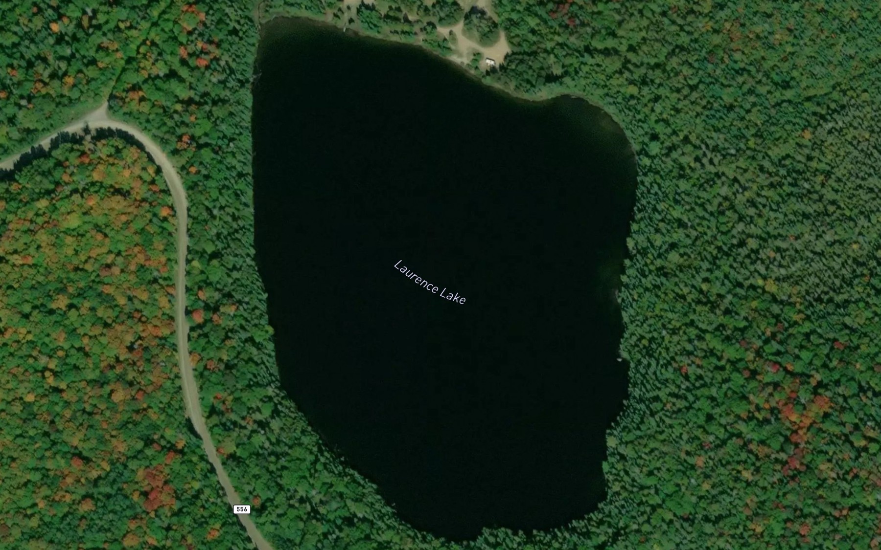 Satellite map of the Laurence Lake