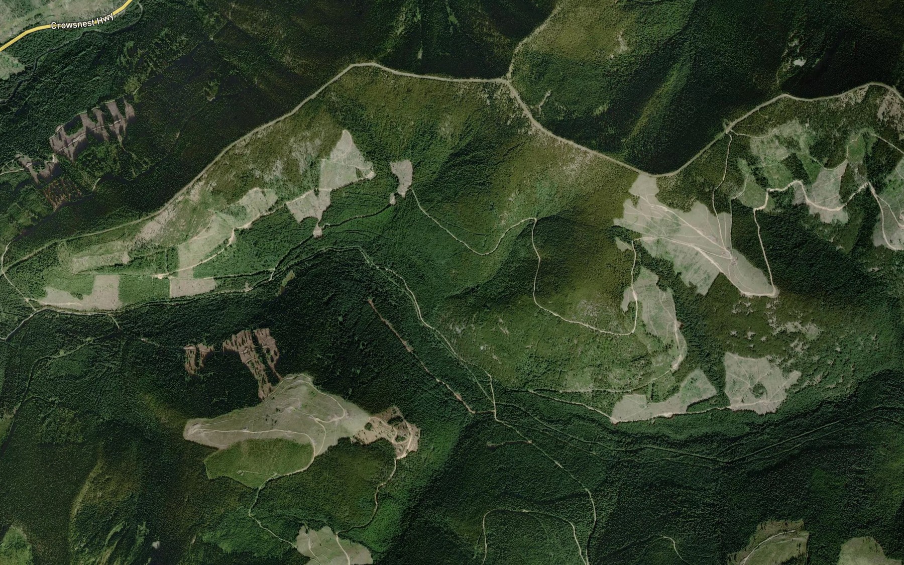 Satellite map of the Leppard Creek