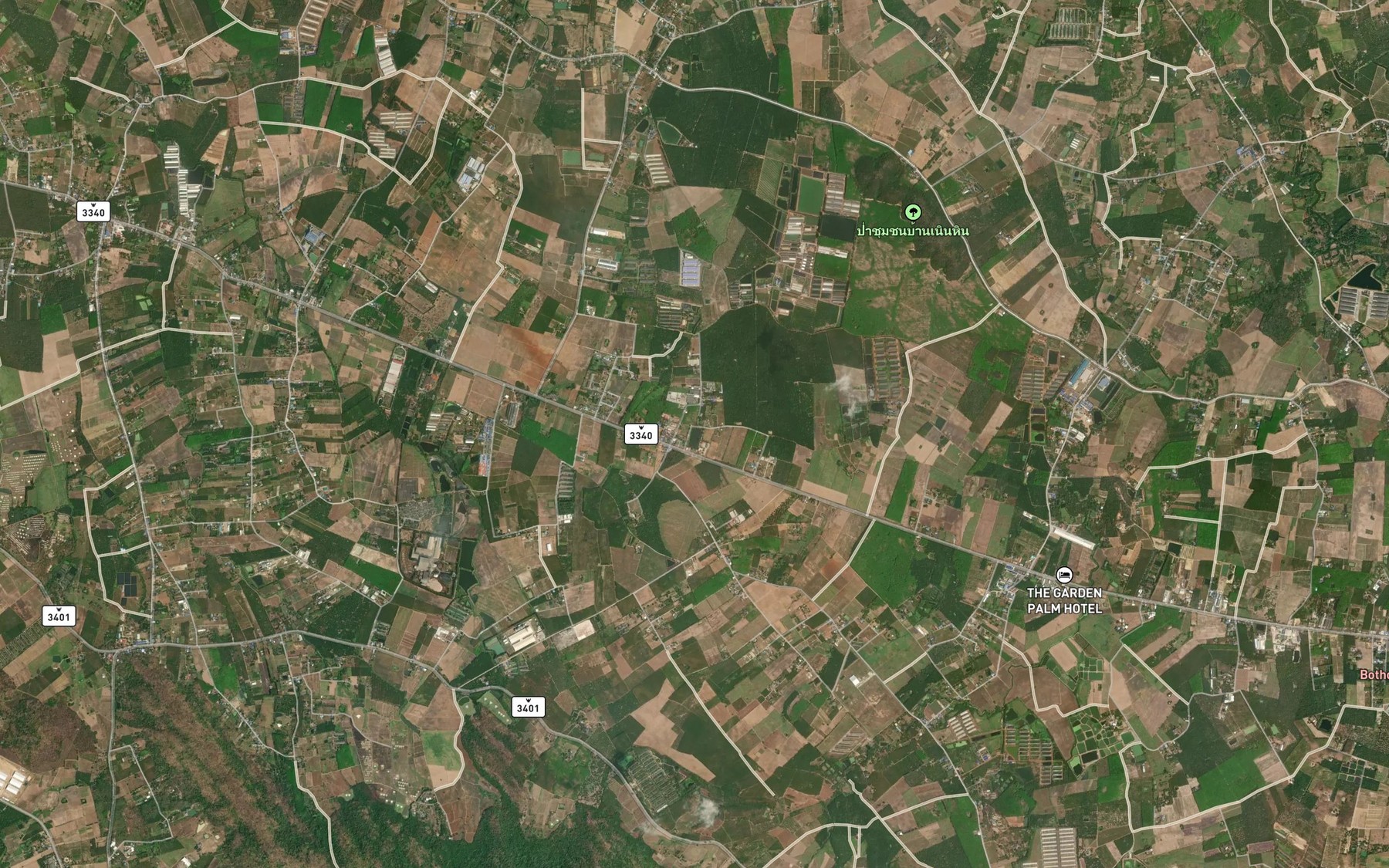 Satellite map of the Sa Nam Ban Noen Hin