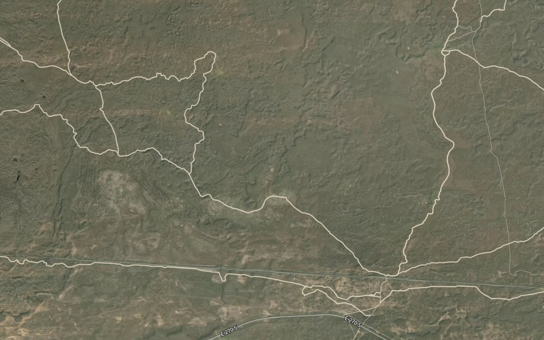 Satellite map of the East Monument Reservoir