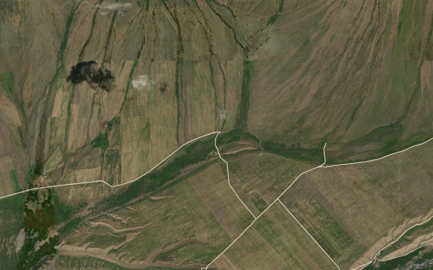 Satellite map of the Karator