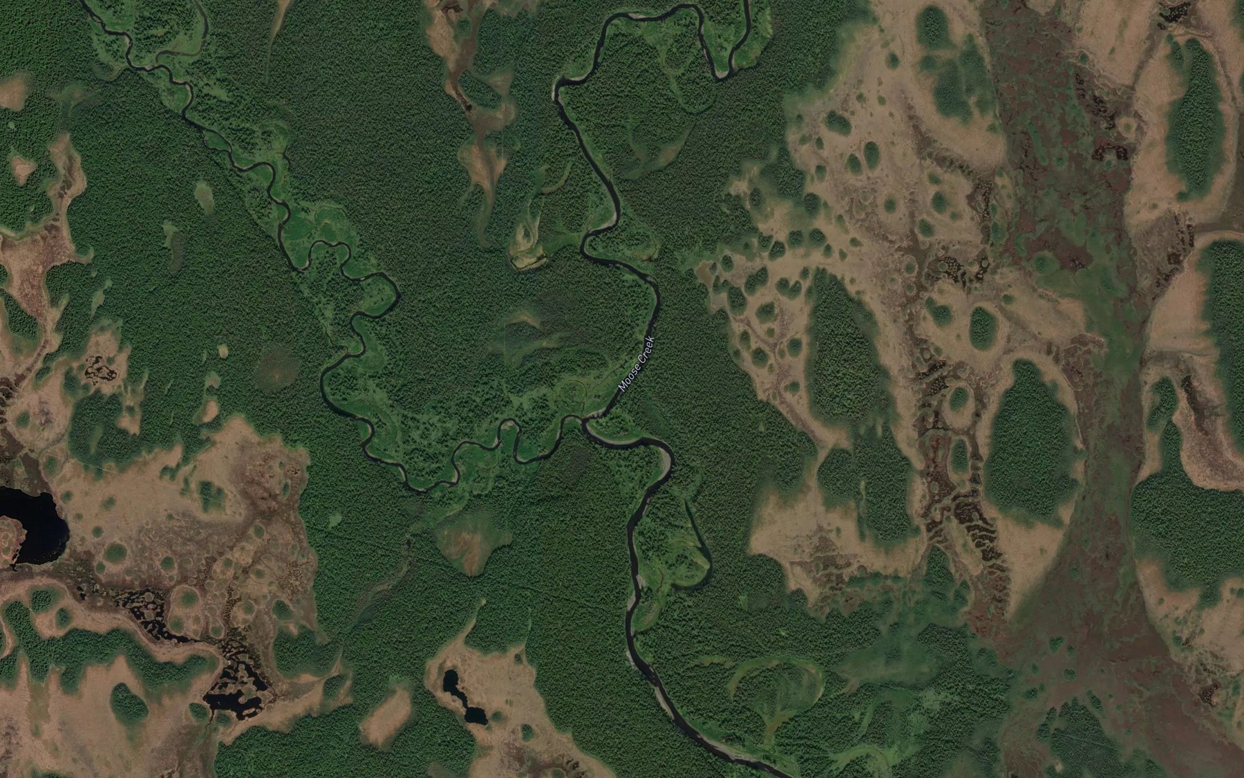 Satellite map of the Kroto Creek