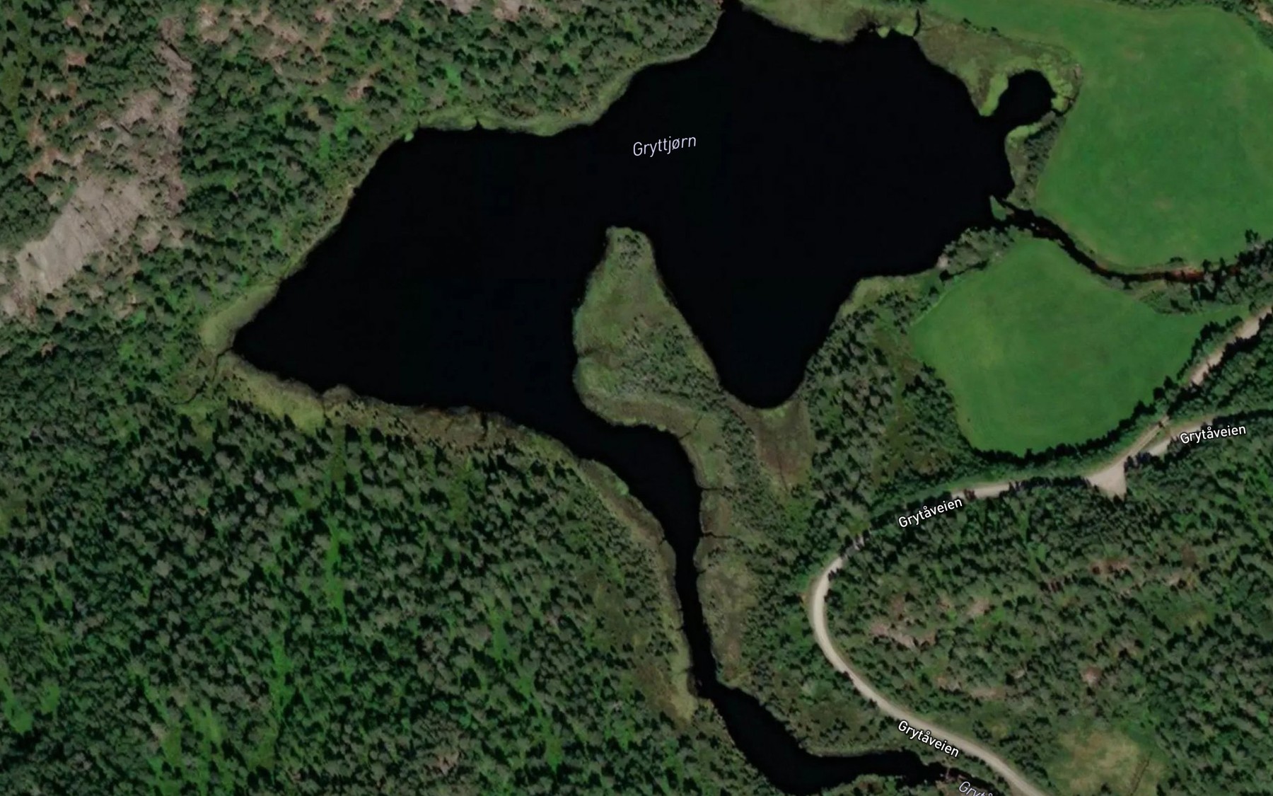 Satellite map of the Gryttjorn