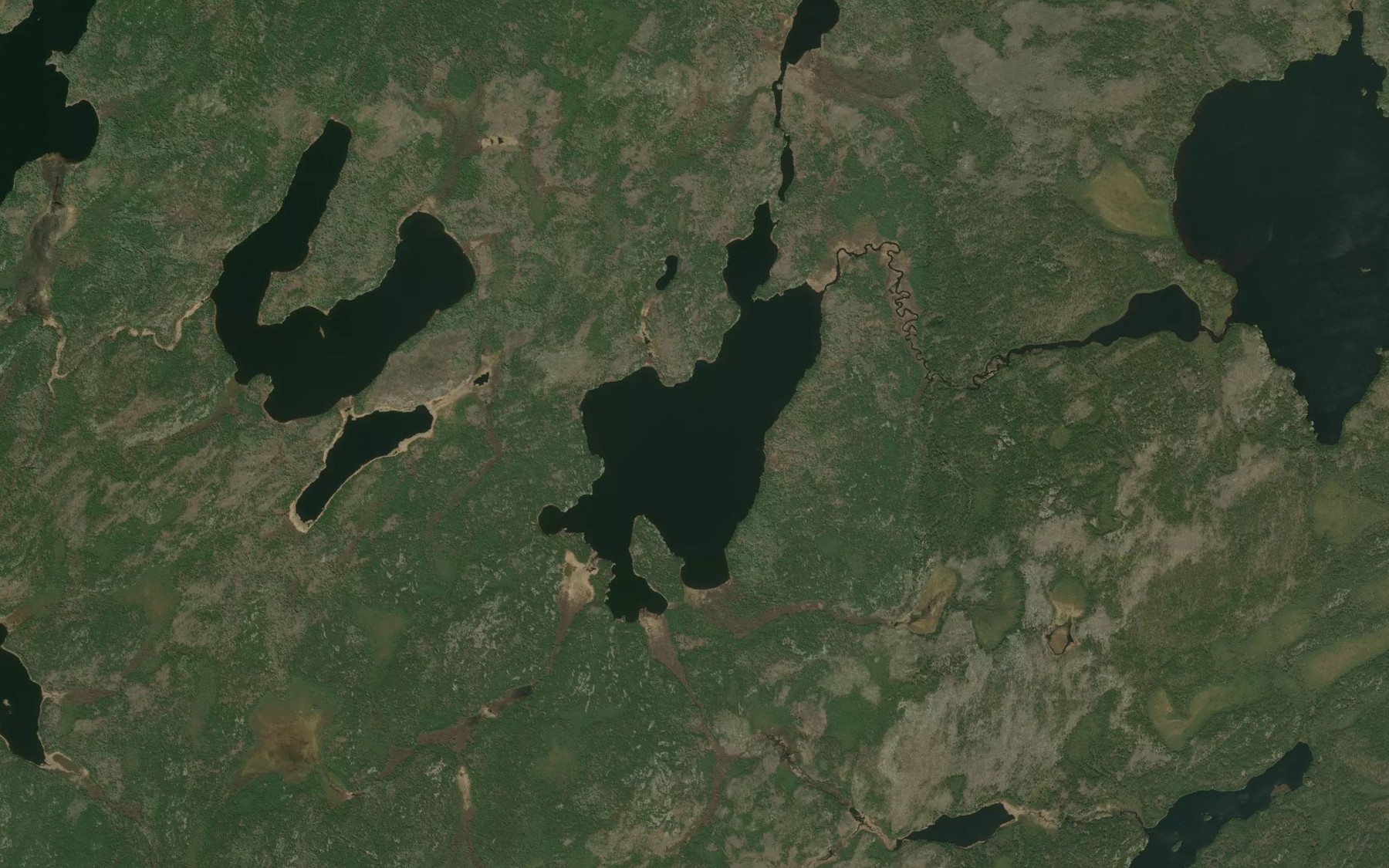Satellite map of the Kavanagh Lake