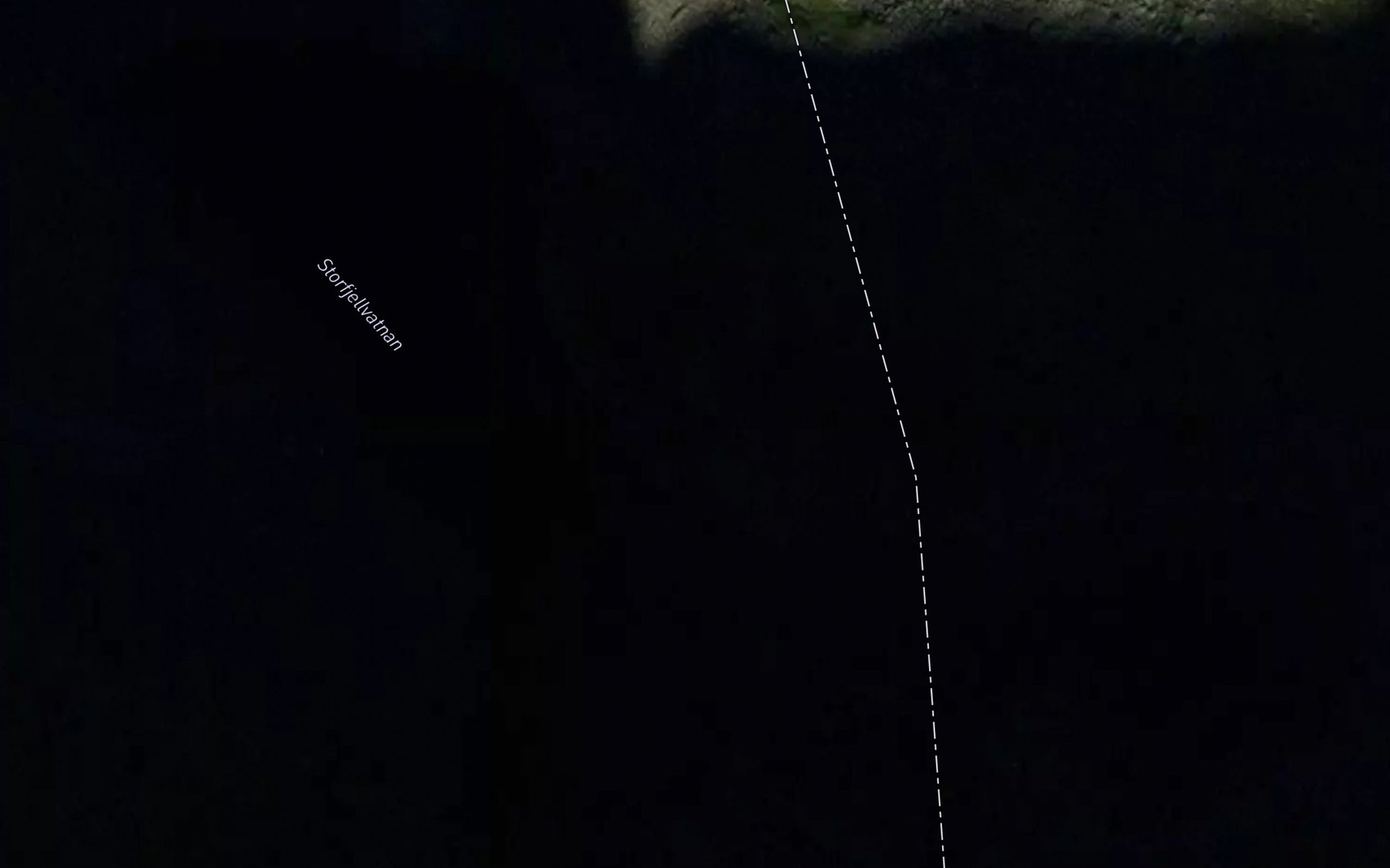 Satellite map of the Storfjellvatnan