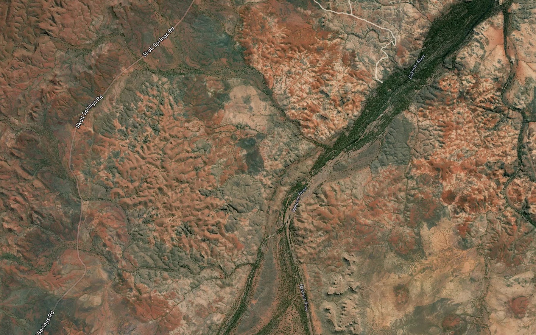 Satellite map of the Boondamana Creek