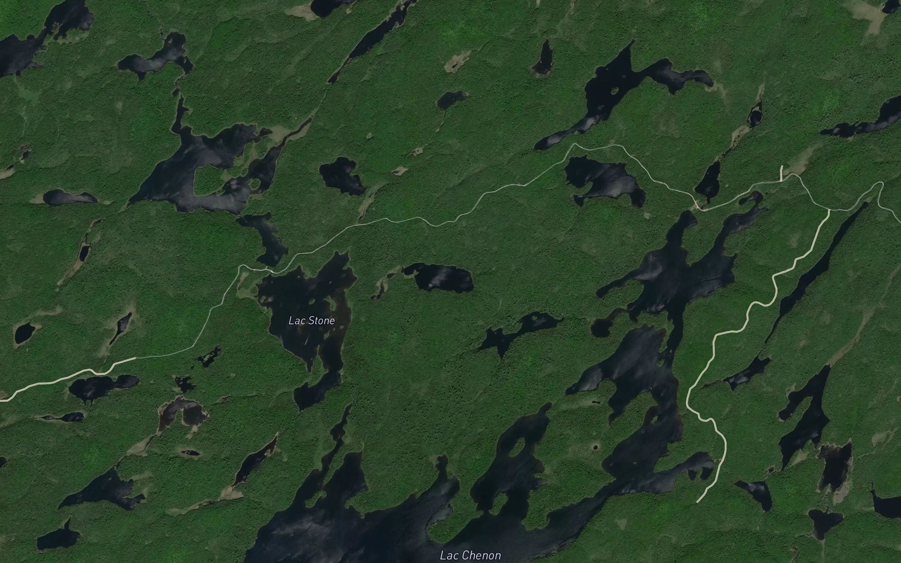 Satellite map of the Lac de l'Invitation