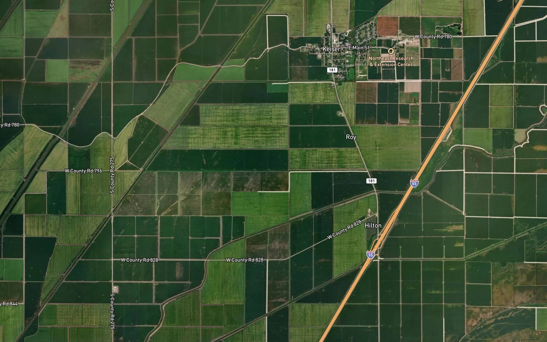 Satellite map of the Ditch Number 48