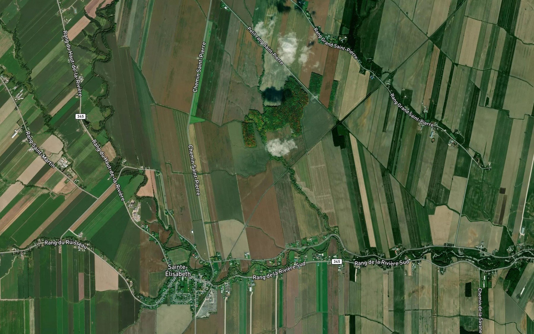 Satellite map of the Branche Jourdanet