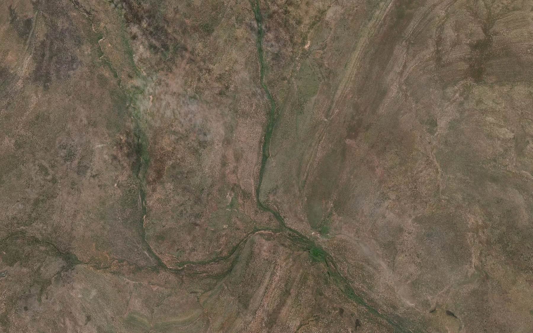 Satellite map of the Vaughton Creek