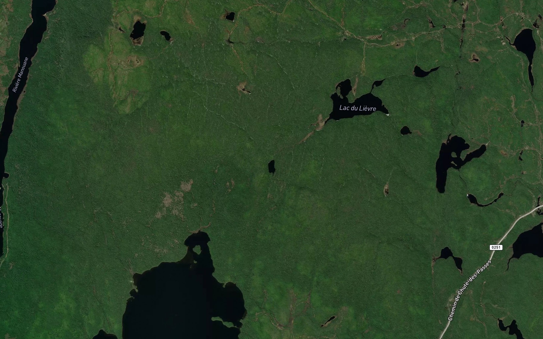 Satellite map of the Lac dans la Montagne