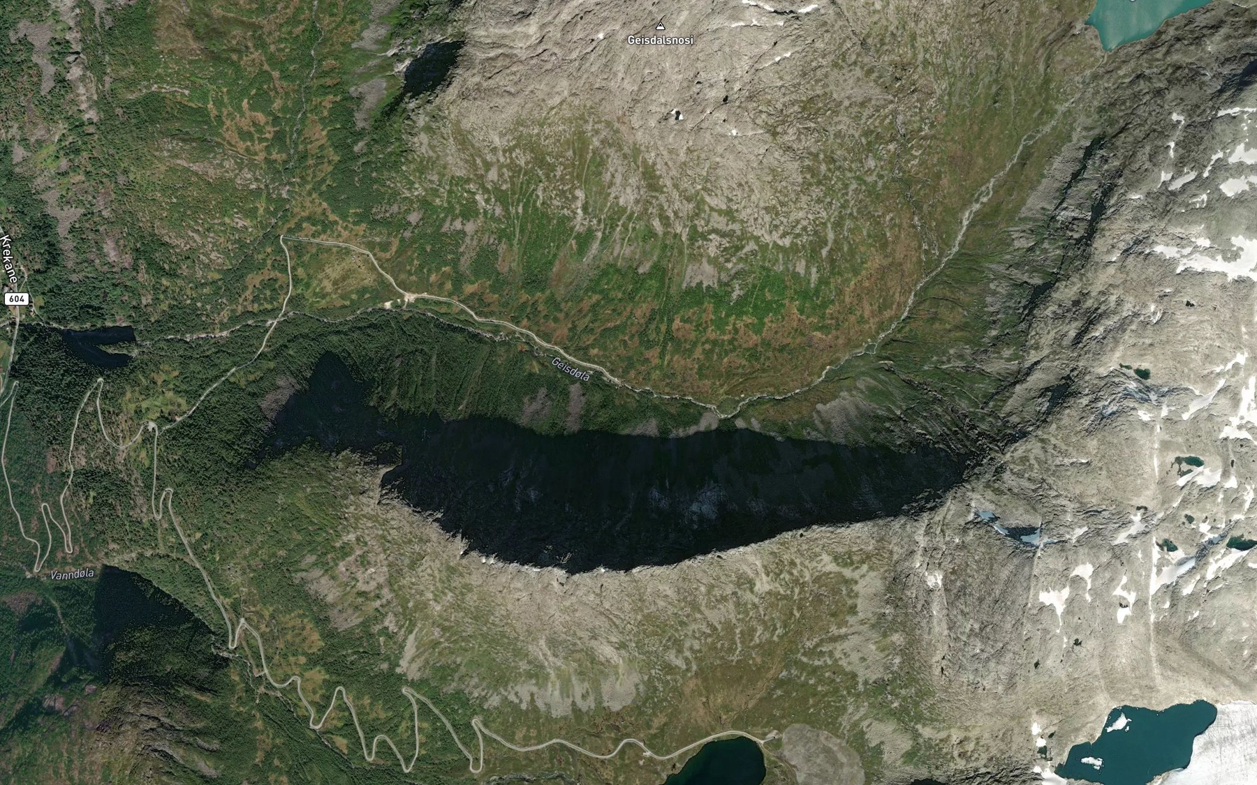 Satellite map of the Geisdola