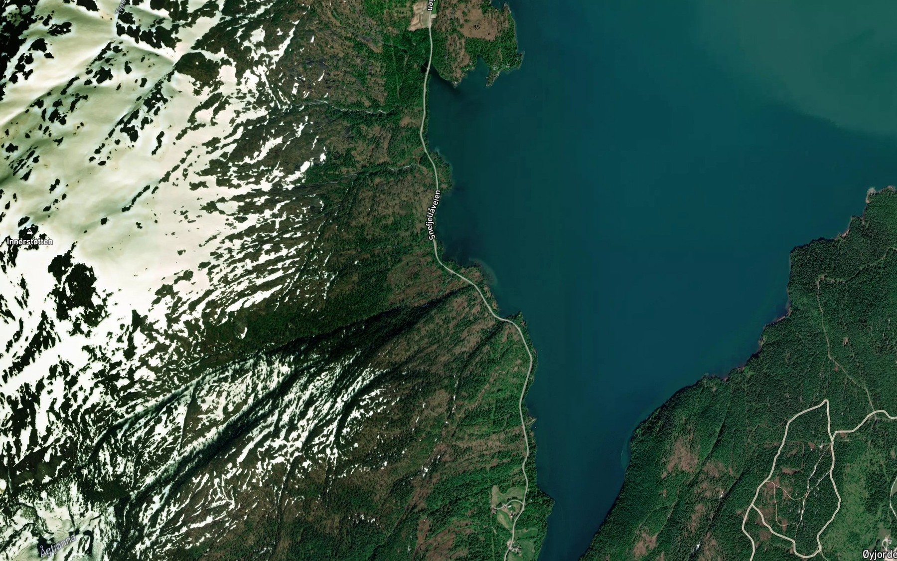 Satellite map of the Leirdalsbekken