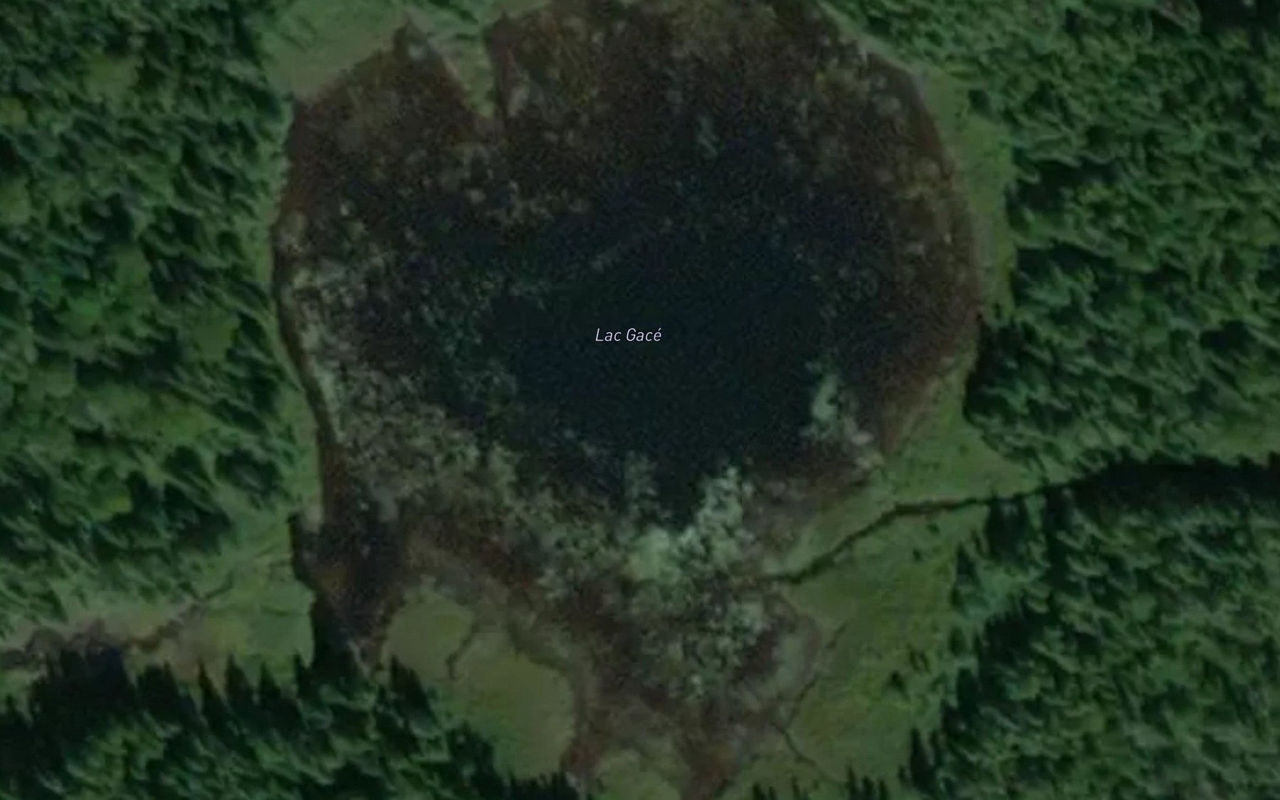 Satellite map of the Lac Gace