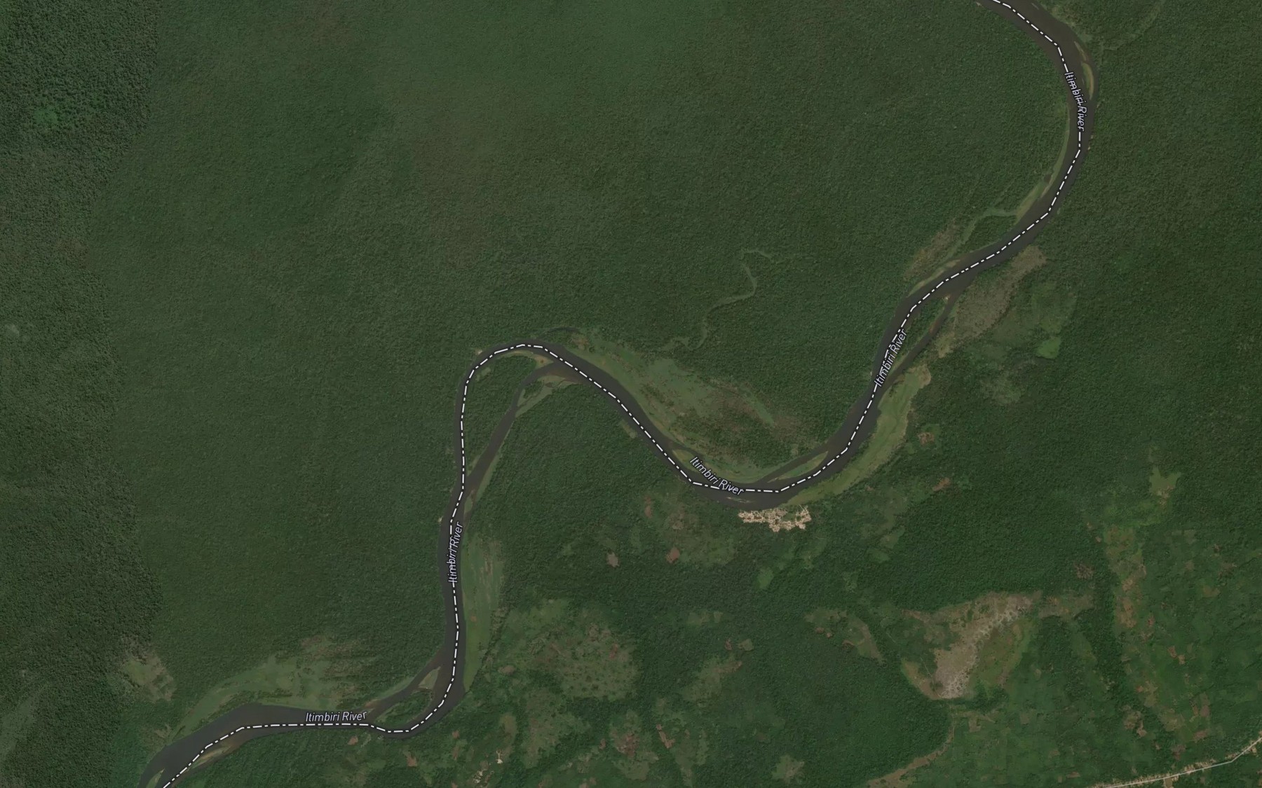 Satellite map of the Lowaka