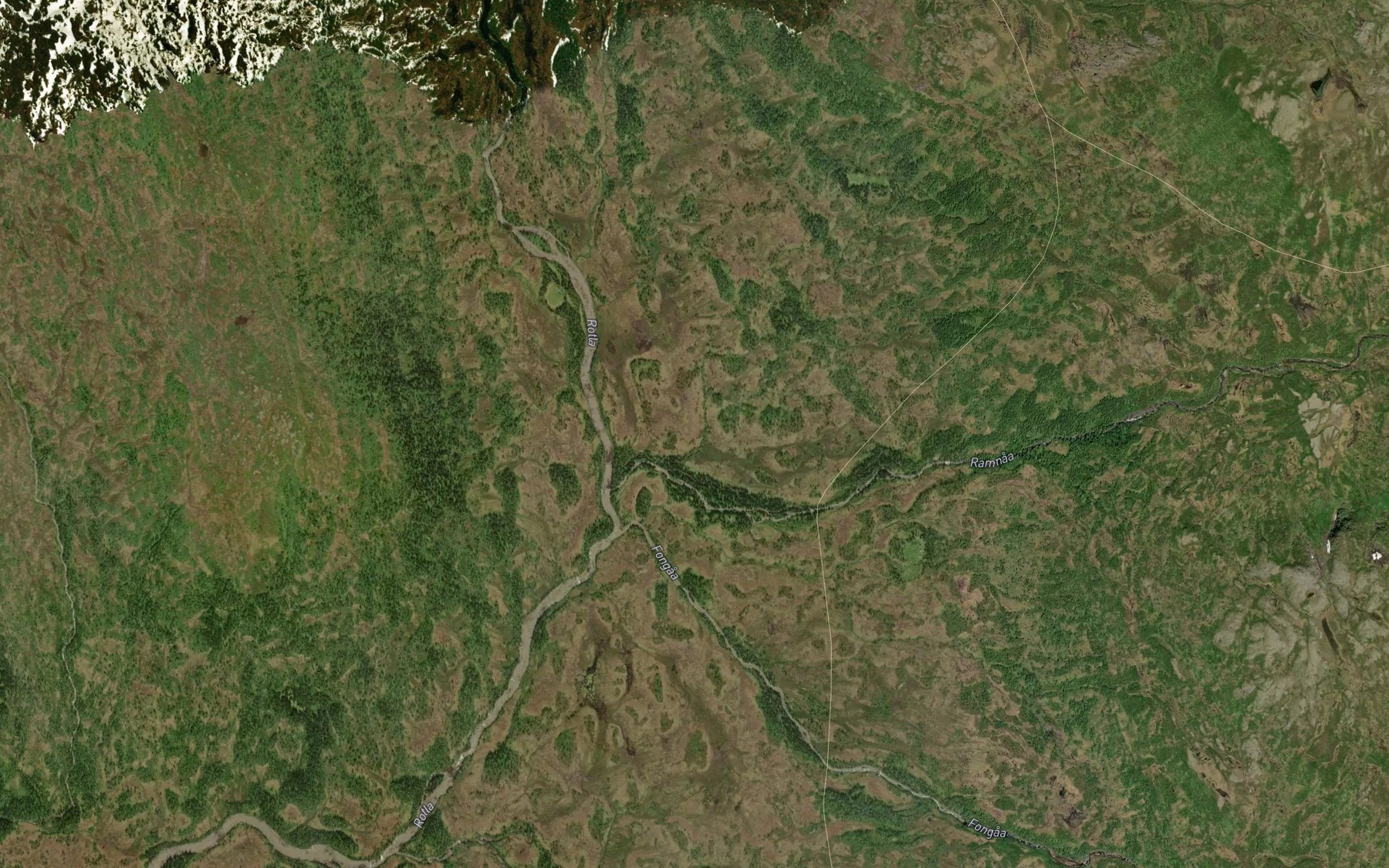 Satellite map of the Ramnaa