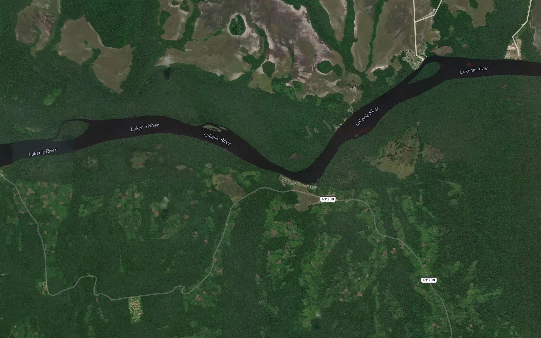 Satellite map of the Lokolu