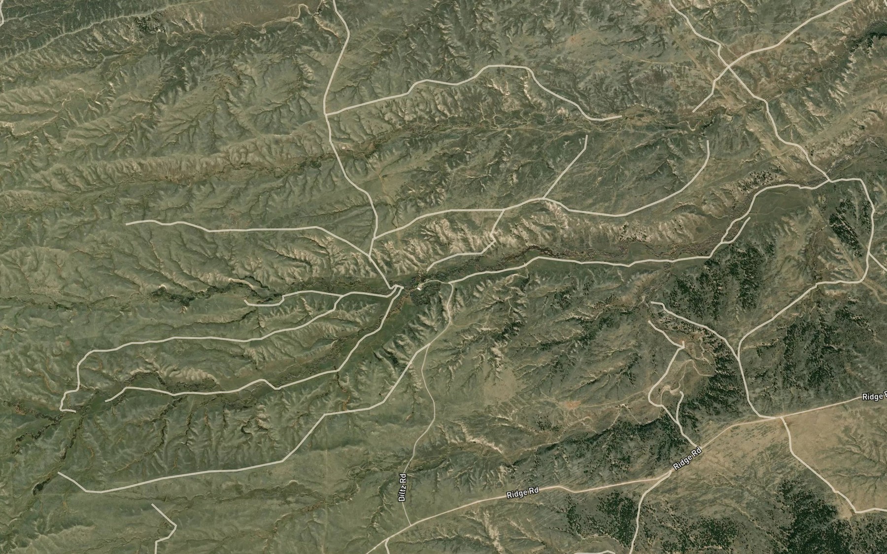 Satellite map of the Black Canyon Creek