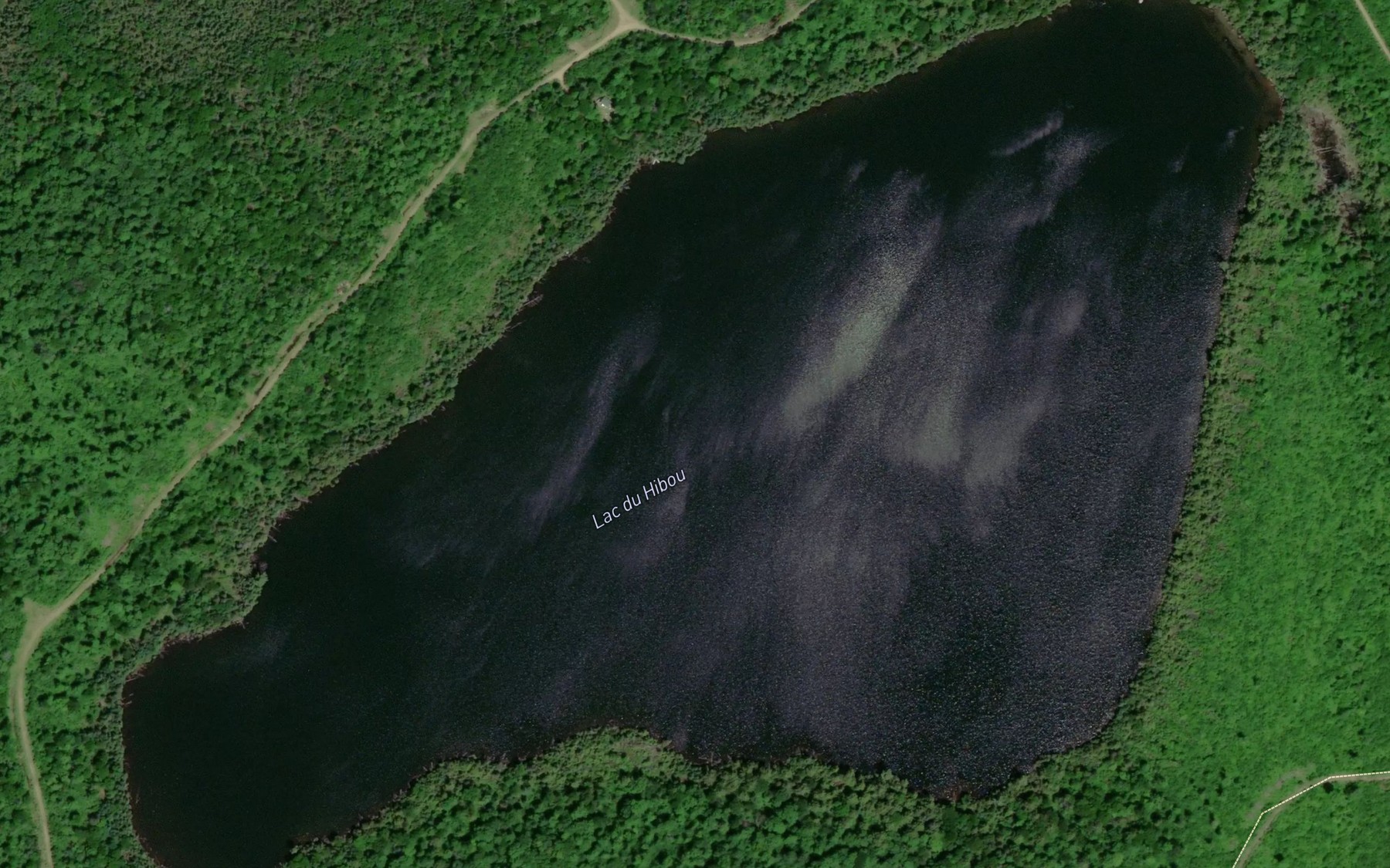 Satellite map of the Lac du Hibou