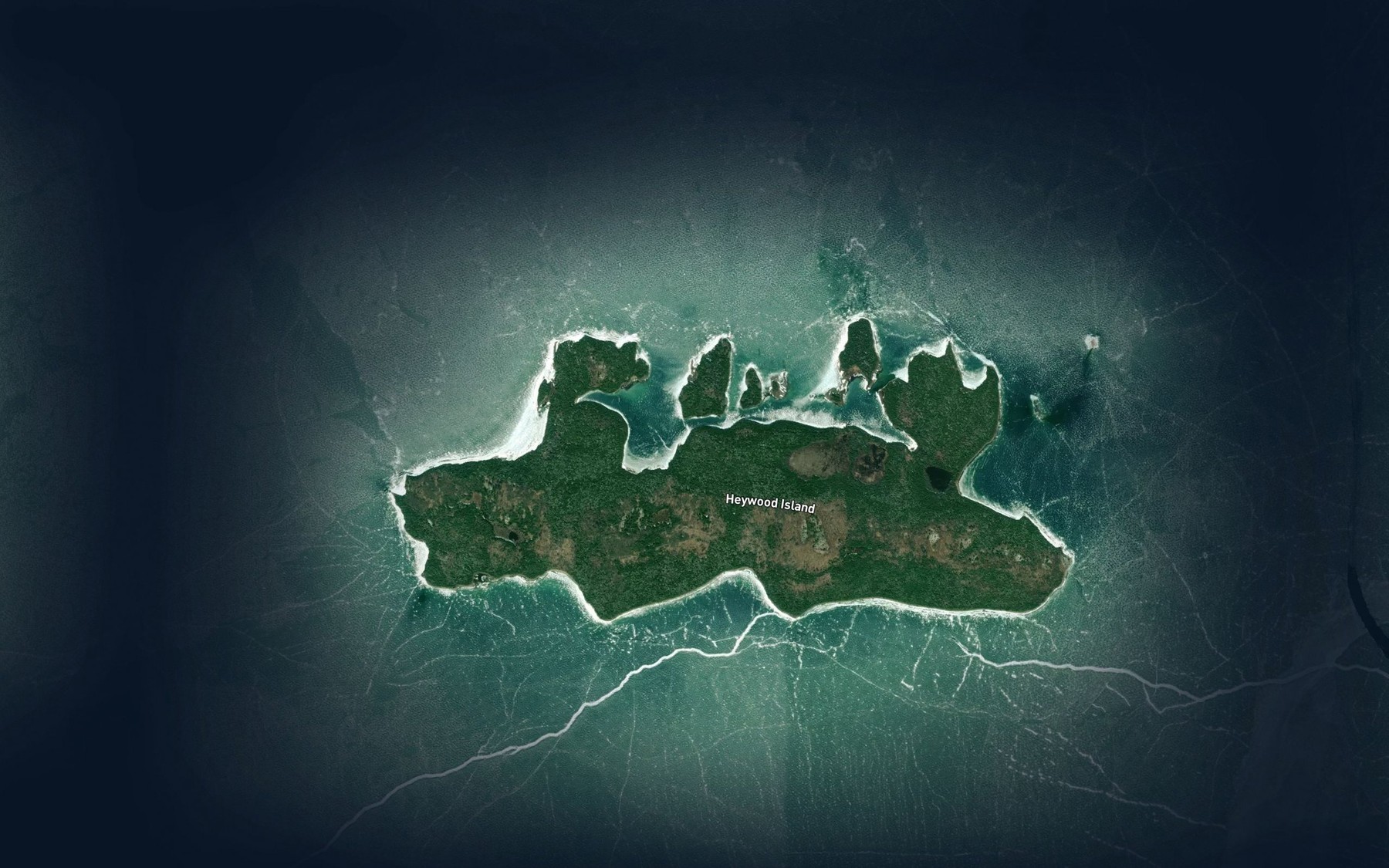 Satellite map of the Browning Cove