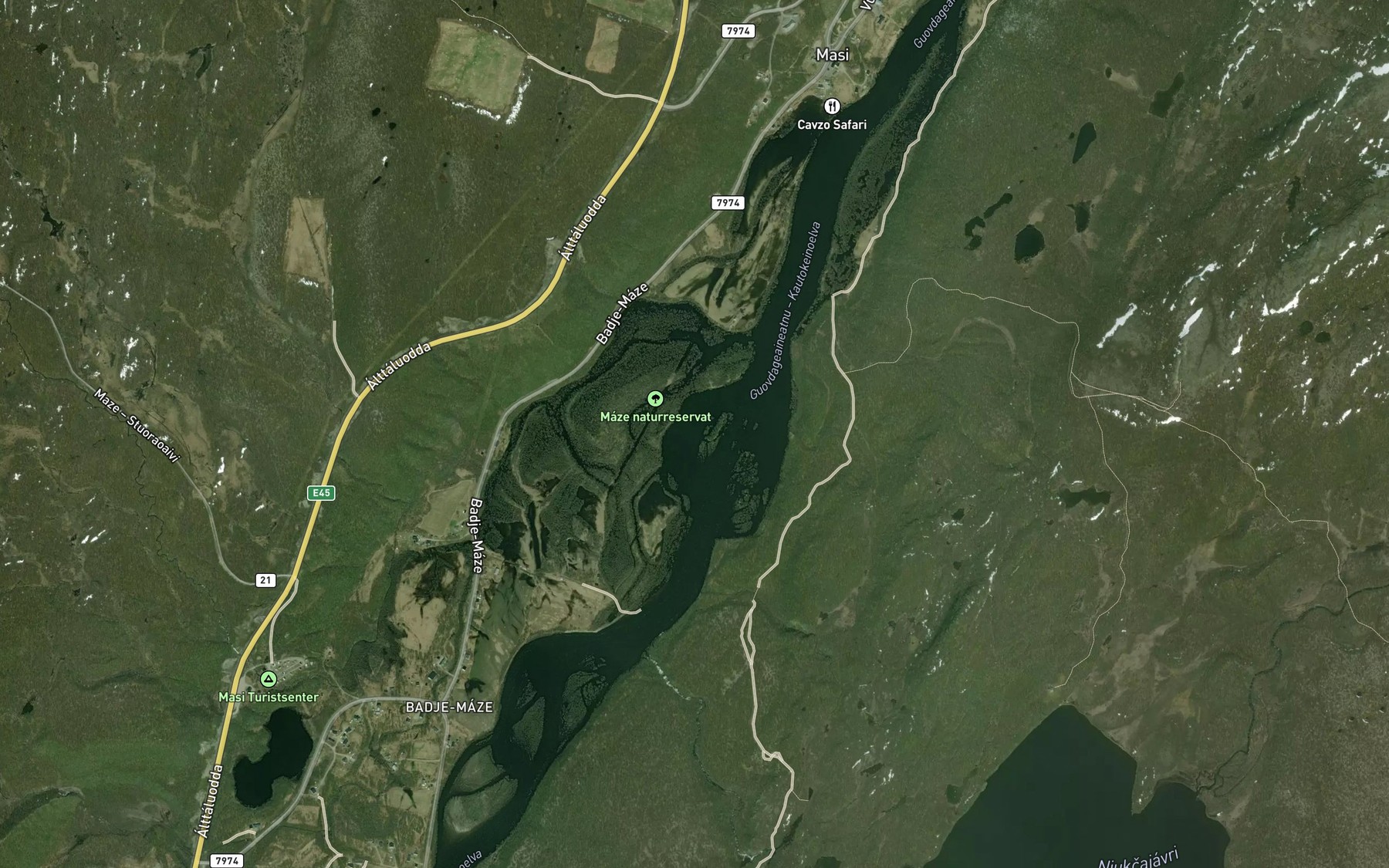 Satellite map of the Girkoguoika