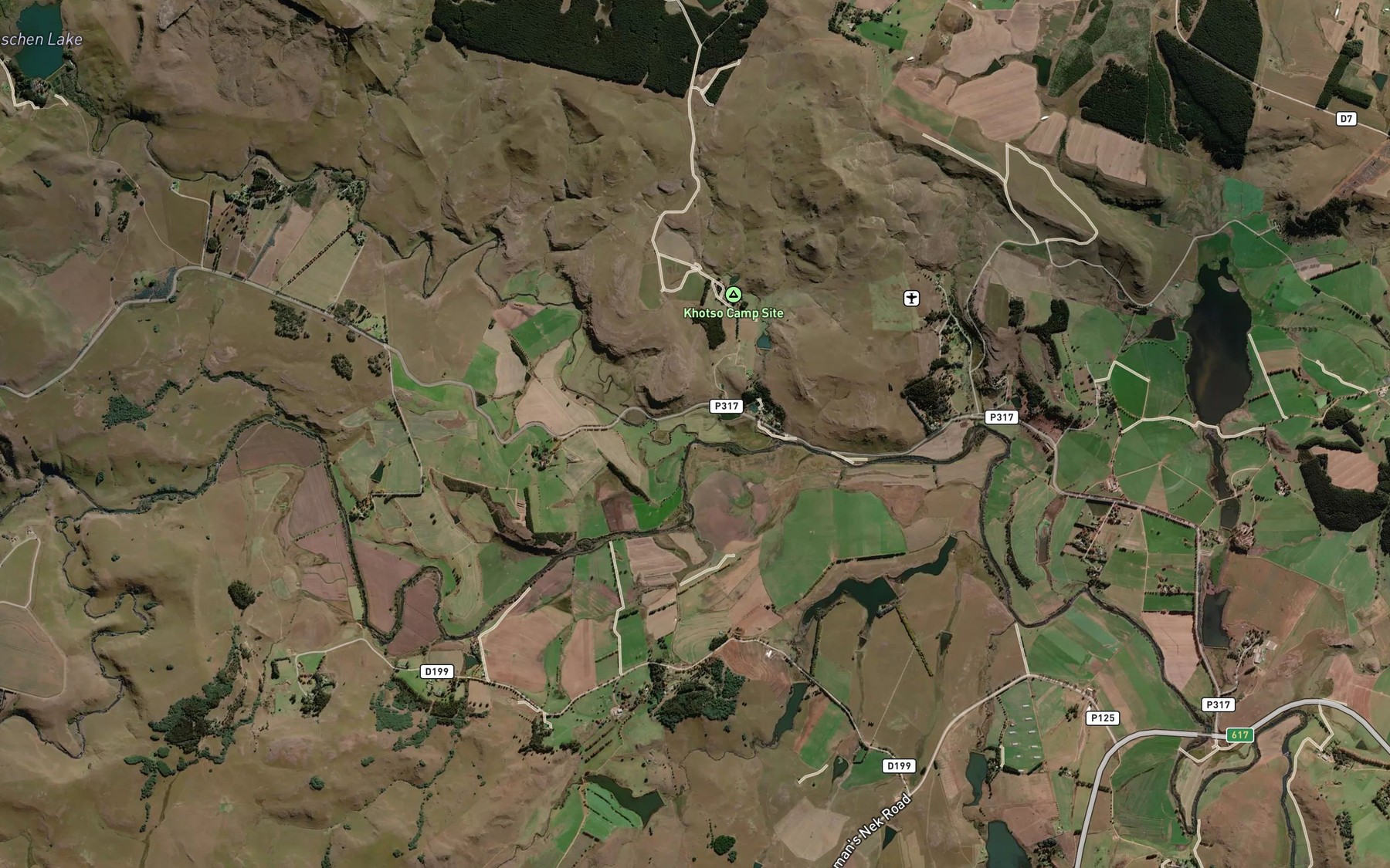Satellite map of the Mzimkulwana