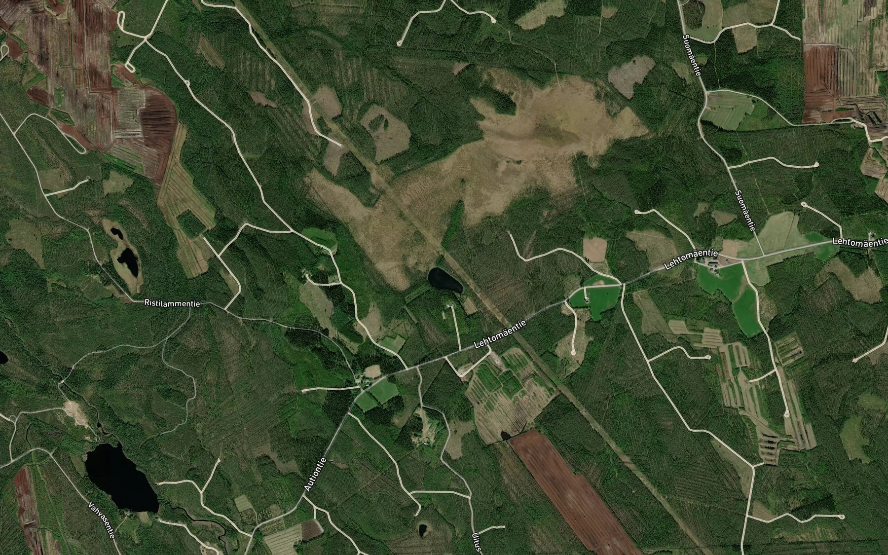Satellite map of the Mustalampi