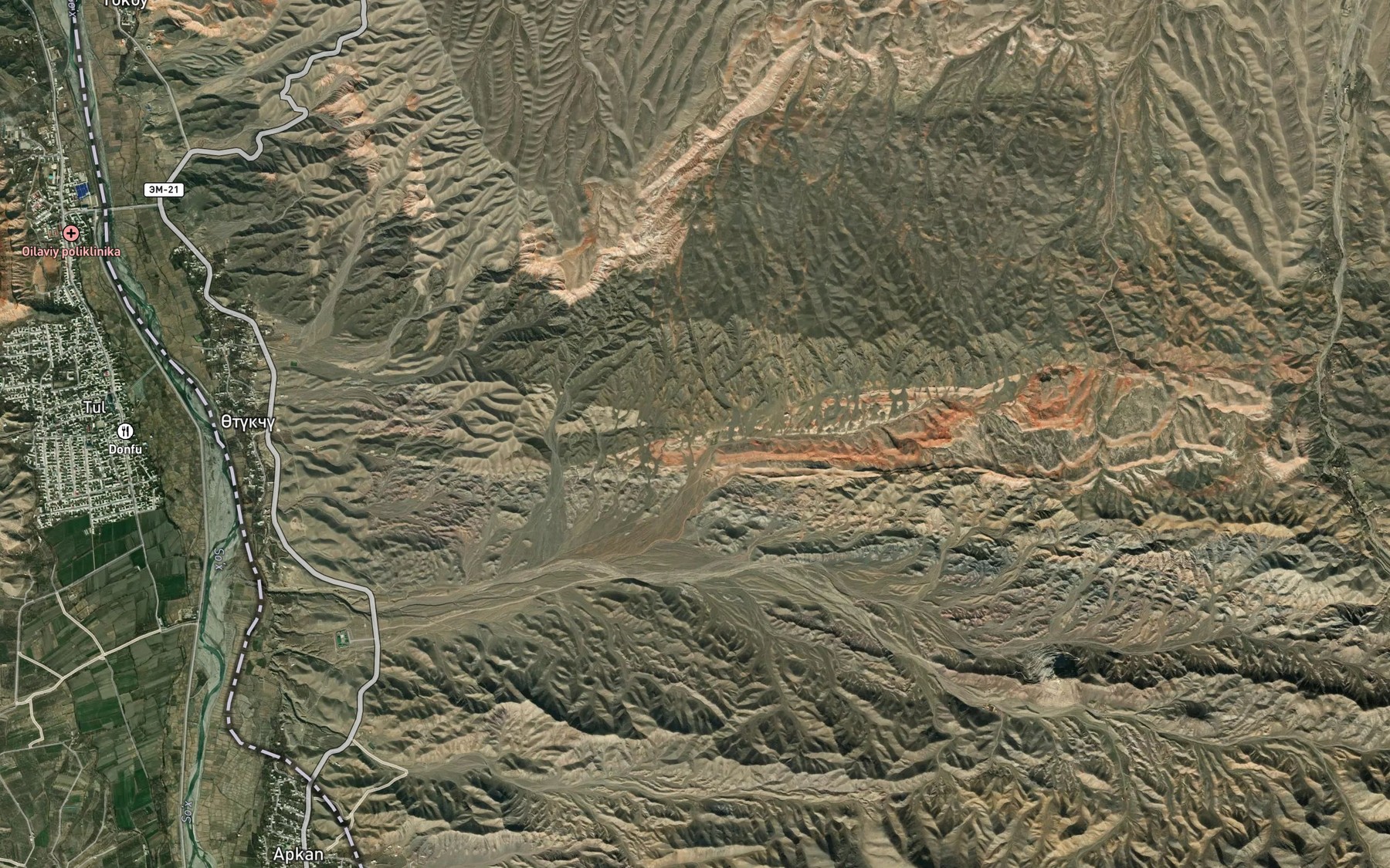Satellite map of the Rodnik Badamcha