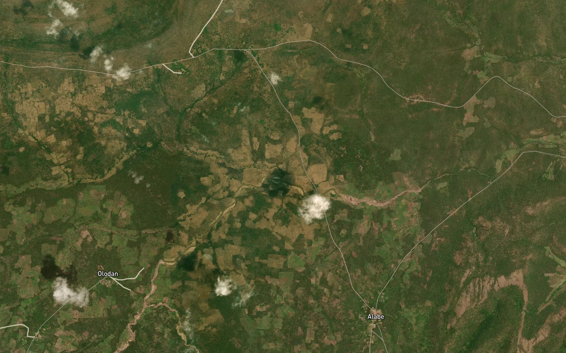 Satellite map of the RiverAbete