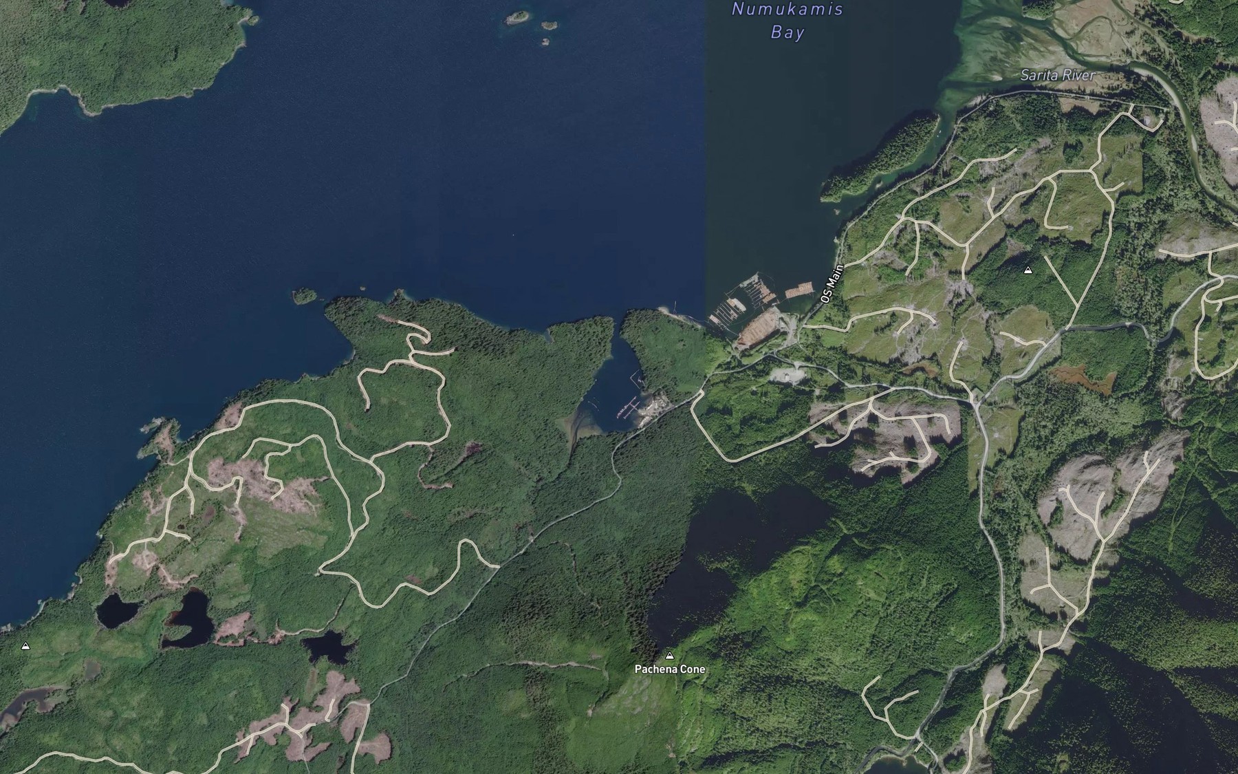Satellite map of the Poett Nook