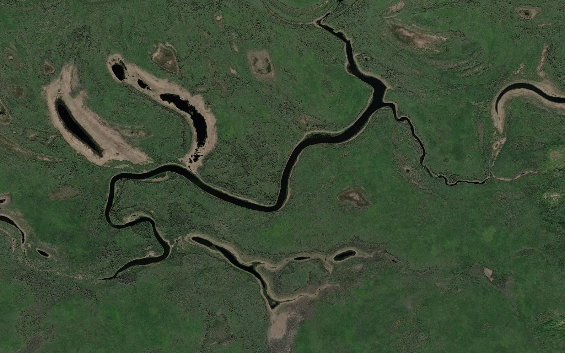 Satellite map of the John Kwillik Slough