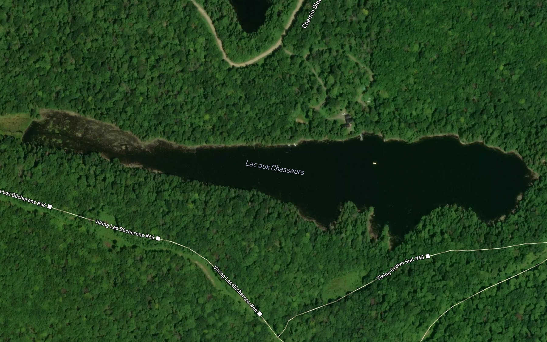 Satellite map of the Lac aux Chasseurs