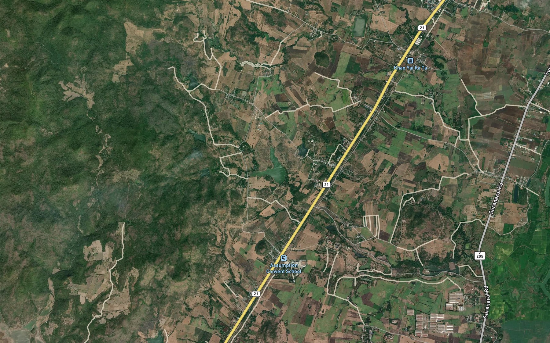 Satellite map of the Ang Kep Nam Saphan Hok