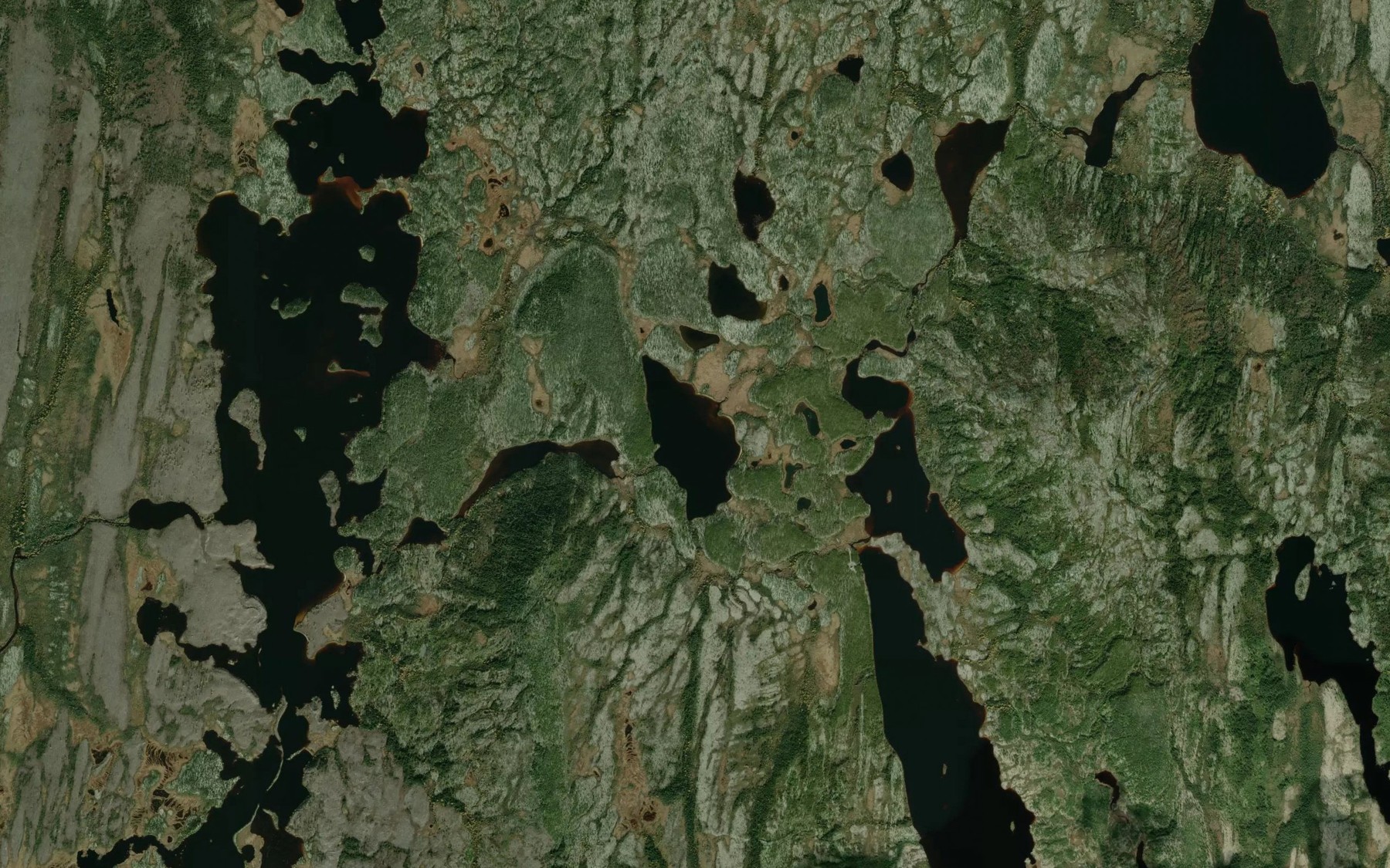 Satellite map of the Lac Kauashkashapanut